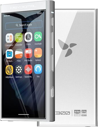 MP3-плеєр HiBy M300 Android 13 з Bluetooth, Wi-Fi, HiFi аудіо, FM-радіо, динаміком, сенсорним екраном, 128GB + 2TB, Snapdragon 665