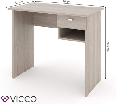 Письмовий стіл Vicco Colin, 90x50 см (Sonoma)