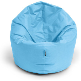 В-1 Функції з наповненням Подушка сидіння Подушка для підлоги Крісло BeanBag (діаметр 100 см, світло-блакитний), 2-