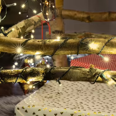 Гірлянда hellum LED для вулиці з таймером, 19,9 м, 200 теплих білих LED, електрична з зеленим кабелем, для ялинки