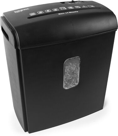 Шредер Duronic PS815 для документів, кредитних карт та CD, 15 аркушів, P4, 22 л