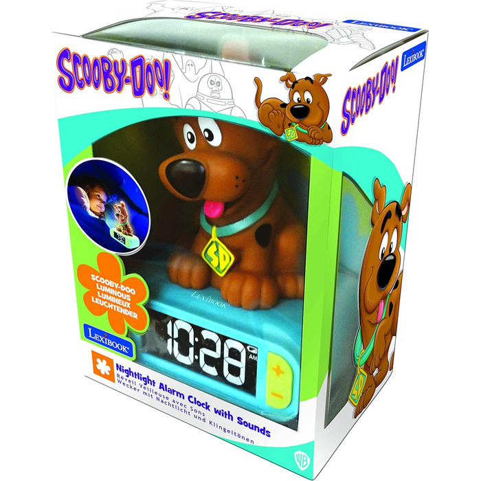 Дитячий ліхтарик-годинник Lexibook Disney Stitch RL800D1: Нічник з мелодіями, LCD-дисплей, рожевий