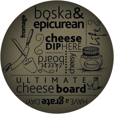 Дошка для сиру BOSKA Epic, 2 ножа для сиру, нержавіюча сталь, коричневий/сріблястий/чорний, 37x13x2 см