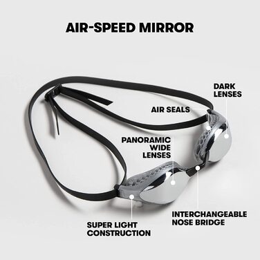 Чоловічі окуляри з повітряним дзеркалом ARENA, універсальний розмір, жовта мідь-срібло