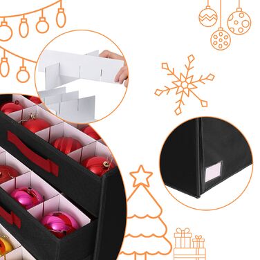 Коробка для зберігання новорічних кулі