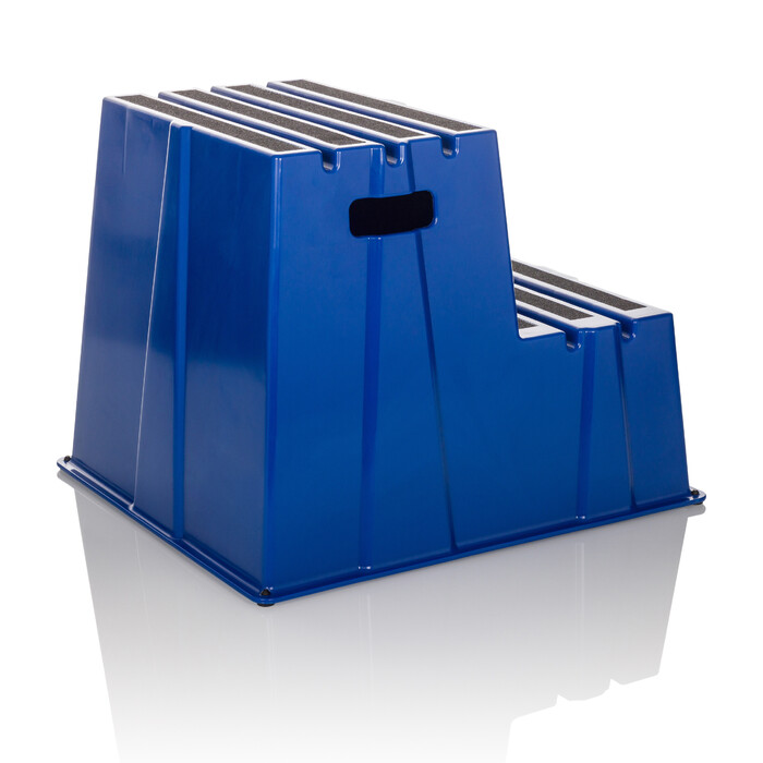 Ступінчаста підставка Tritthocker TIO-E2, пластик, блакитний, hjh OFFICE