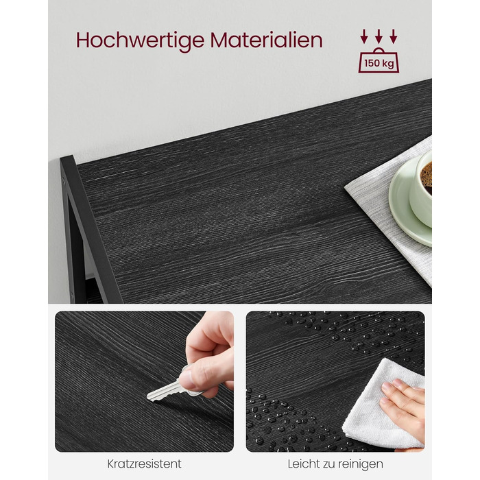 Стійка для кухні VASAGLE з 2 металевими кошиками, пекарська стійка з гачками та полицями, для мікрохвильової печі, 35 x 80 x 93,5 см, золотий дуб + білий (антрацитовий сірий + чорний)