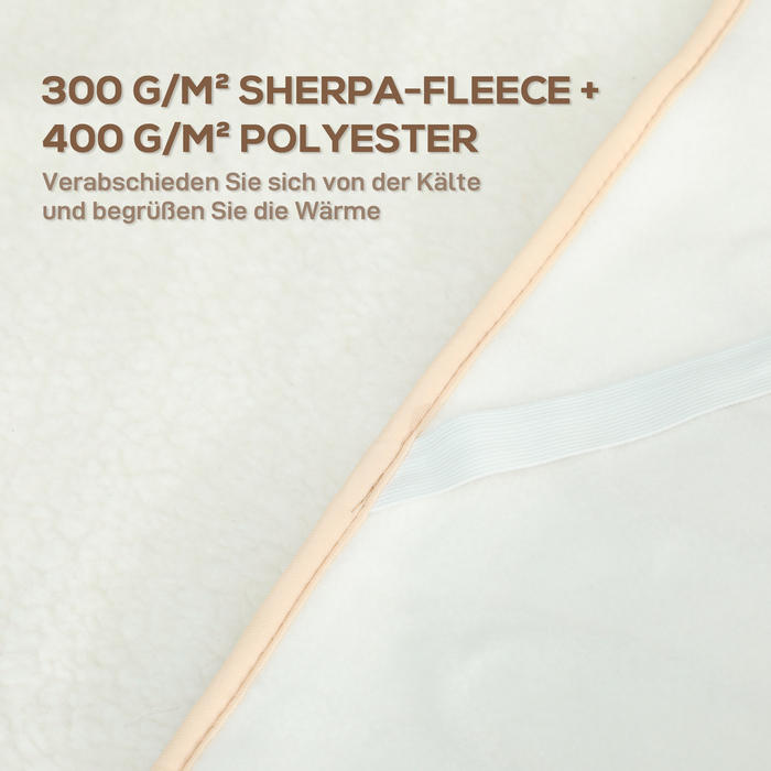 Електрична ковдра з двозонним регулюванням температури 160 x 140 см, яку можна прати в пральній машині, з 5 рівнями нагріву, таймером на 10 годин та захистом від перегріву.