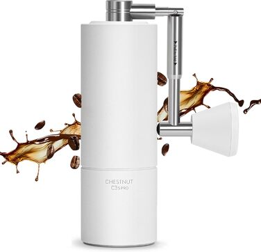 Ручна кавомолка TIMEMORE Chestnut з металевим корпусом, шліф Kegelschliff S2C, для еспресо та френч-прес, чорна