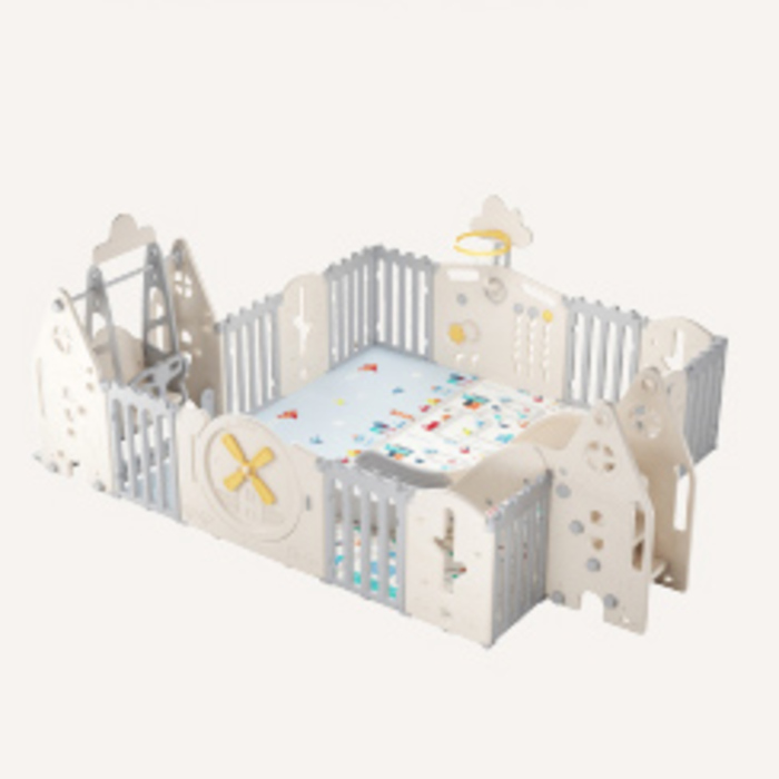 Манеж для дітей Mealux Forto Grey (арт. KD-C051 Grey / White)