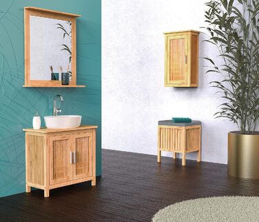 Бамбуковий туалетний набір, тримач для туалетного паперу, дерев'яний тримач для туалетного рулону, окремо стоячий набір щіток для туалету з туалетною щіткою, BMBA02-PRH