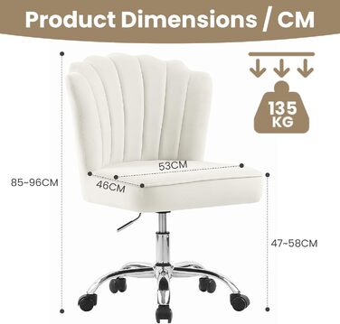 Крісло для офісу Fiximaster Homeoffice, крісло для робочого місця, обертове, регульоване по висоті, з м'якою оббивкою з велюру, золоті ніжки, до 135 кг, зелений колір