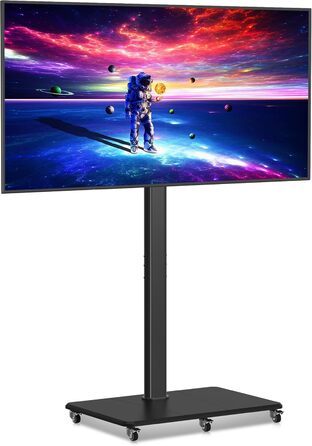 Підставка для телевізора на колесах, регульована по висоті, для екранів 42-70 дюймів, до 40 кг, VESA 600x400 мм