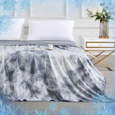 Охолоджуюча ковдра Elegear 2в1, Arc-Chill Q-Max0.5, двостороння, 150x200 см, Tie Dye Grey, 220x200 см