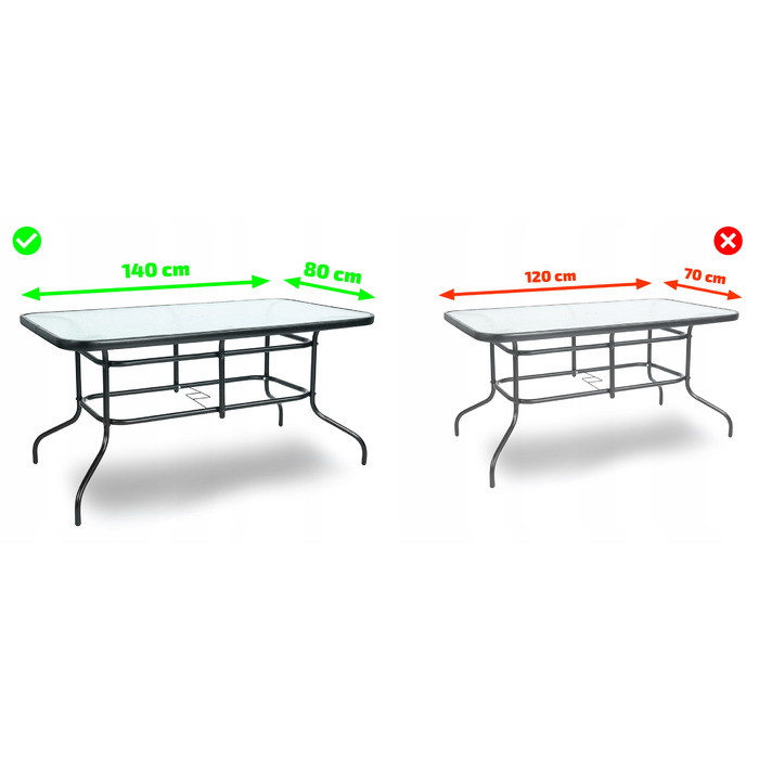 Комплект садових меблів Zolta, метал, сірий, 7 предметів