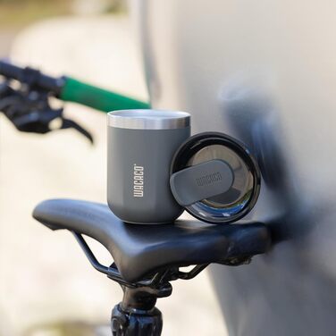 WACACO Octaroma Lungo: вакуумний термос для кави, 180 мл, сірий, з кришкою