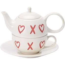 Чай для одного Набір 'Mabelle керамічний, 4 предмети Глечик 0,4 л, чашка 0,2 л