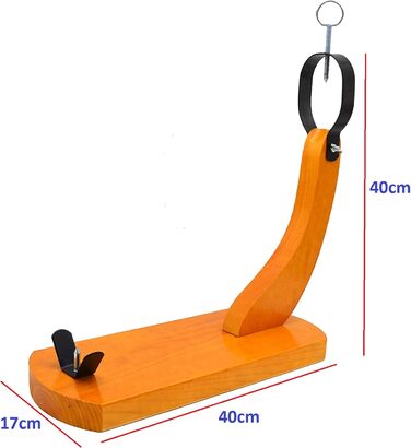 Підставка для шинки LepantoHouse Hammon, медовий колір, з ножем та кришкою, для дому та ресторану, чорний колір