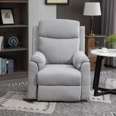 Крісло з електричною відкидною спинкою HOMCOM для літніх людей, льон Touch Light Grey 83 x 89 x 102 см, зручний допоміжний засіб для стоячи