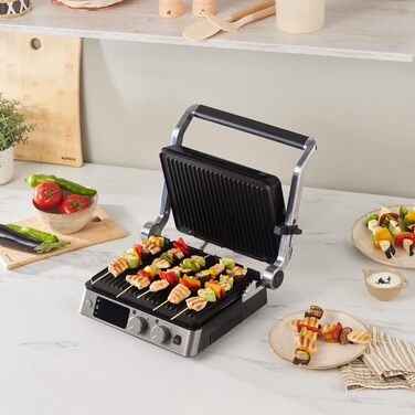 Тостер-контактний гриль Karaca Toastmaster 3 в 1, чорний, для 4-х тостів, з антипригарним покриттям