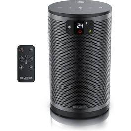 Обігрівач Brandson з дистанційним керуванням, 1500 Вт, 2 режими, ECO, захист від перекидання та перегріву