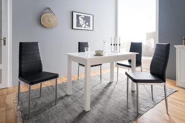 Обідній стіл Inter Trade Küchentisch, білий, 120-160 x 70 см, з висувною платформою