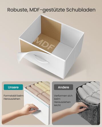 Комод SONGMICS з 8 висувними ящиками, шафа для зберігання, сталь, MDF, фліс, для спальні, прихожої, вітальні, вінтажний коричневий-чорний