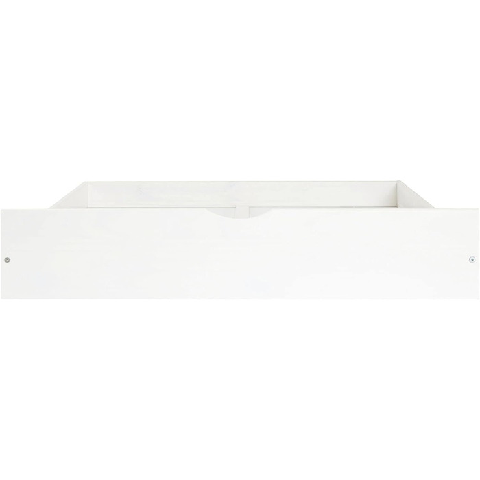 Рулонний висувний комплект Набір шухляд для ліжка Набір для зберігання Felix Pine Solid White 97 см ширина 90 x 200 см Білий
