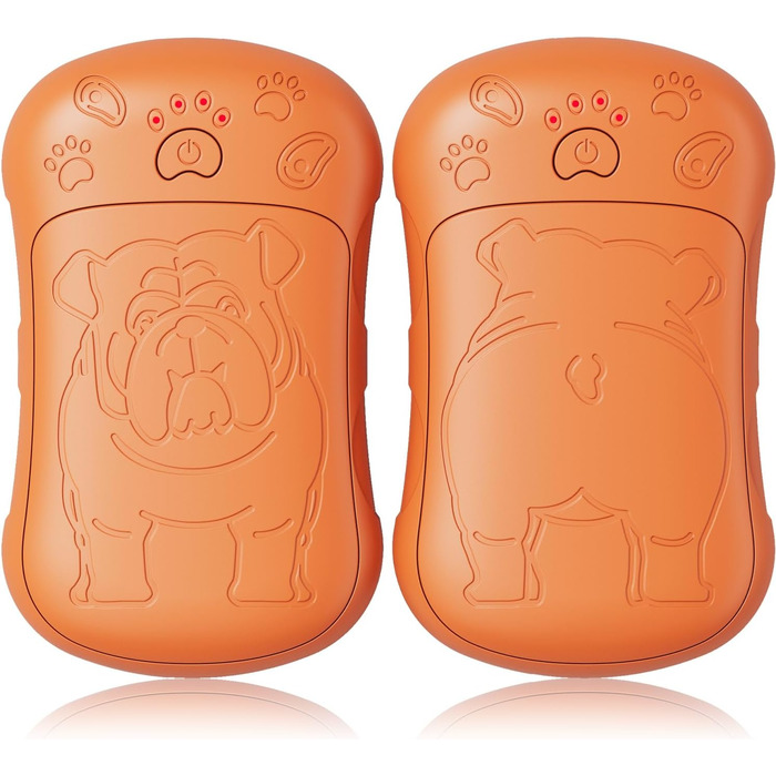 Електричні грілки для рук, 2 шт., 6000 мАг, акумулятор, багаторазові, зарядні, ідеальні для спорту на відкритому повітрі, полювання, гольфу, кемпінгу, теплий подарунок для жінок, чоловіків, дітей (Помаранчевий)