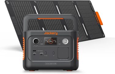Jackery Explorer 240 v2: сонячний генератор 256Wh з виходом 300W AC/100W USB-C, для кемпінгу, подорожей та надзвичайних ситуацій (відновлений)