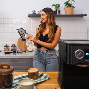 Еспресо-машина Cecotec Power Espresso 20 Pro Latte: 20 Bar, дисплей, 1,5L резервуар, 550ml контейнер для молока, підігрів чашок