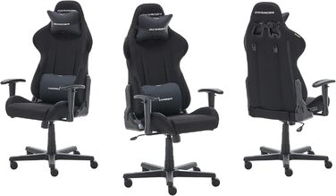 Ігрове крісло DXRacer FORMULA 2.2 FD01 - чорне, регульоване, ергономічне для офісу та дому