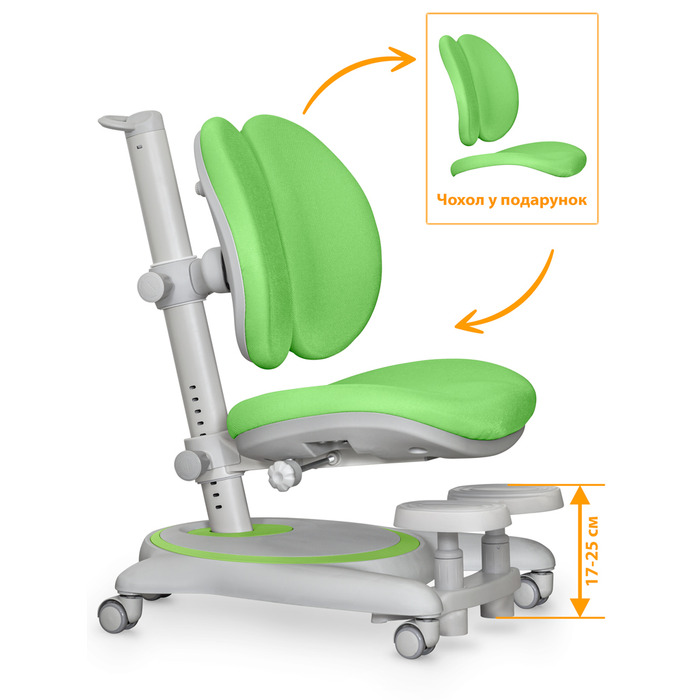 Дитяче крісло Mealux Ortoback Duo Base Green (арт.Y-510 KZ Base)