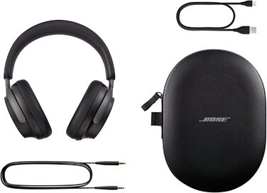 Накладні навушники з шумозаглушенням Bose QuietComfort Ultra, акумулятор 24 години, з мікрофоном, чорний