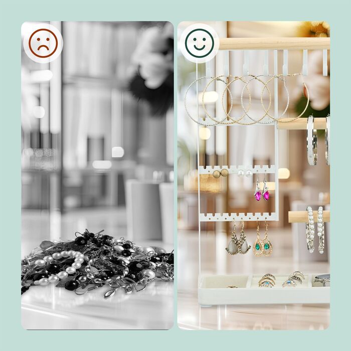 Підставка для прикрас Relaxdays з лотком для кілець