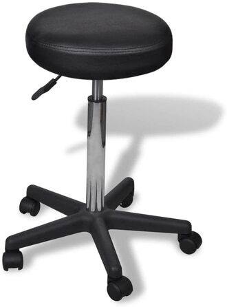 Стілець на коліщатках VidaXL, робочий стілець, обертовий стілець, косметичний стілець, офісне крісло