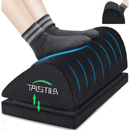 Підставка для ніг під стіл - ергономічна, з memory foam, для офісу