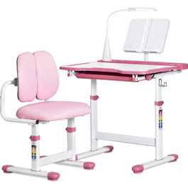 Комплект меблів Evo-kids (стіл+стілець+полиця+лампа) BD-23 PN