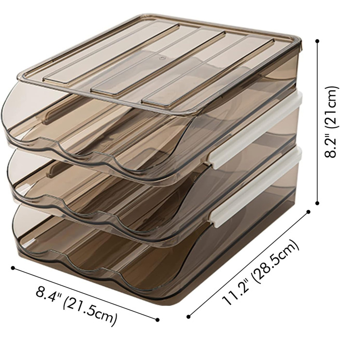 Організатор для яєць на 54 яйця, 3-рівневий, прозорий, для холодильника