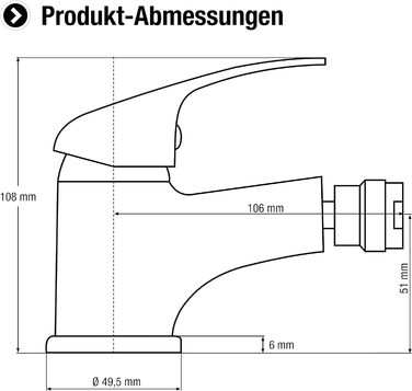 Змішувач для ванни Cornat Bade Piccolo - латунний корпус, хром, 1/2