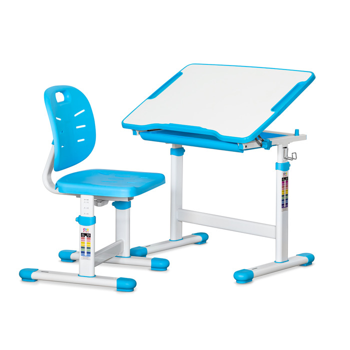 Комплект Evo-kids (стіл+стілець) Evo-06 Ergo Blue (арт. Evo-06 Ergo BL)