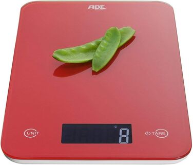 Цифрові кухонні ваги ADE Slim (колір ) (червоний)
