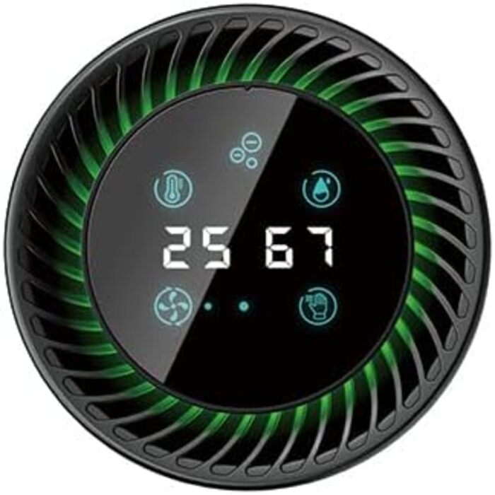 Повітряний очисник JVC KS-AP120 з фотокаталитичною технологією, CADR 8,5 м³/год, EPA-фільтр E12, UV-фільтр, іонізатор, 2 режими очищення, 12 Вт, USB, керування жестами