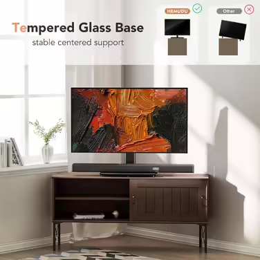Універсальна скляна підставка для телевізора LCD/LED, регульована по висоті, тумба-стенд для телевізорів 21-47 дюймів, тримач для пласких екранів, меблевий стіл-підставка