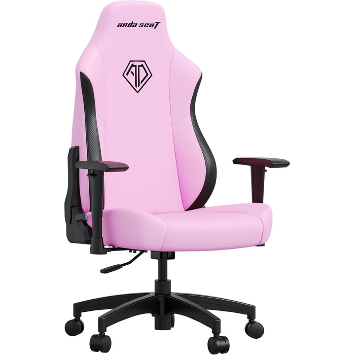 Ігровий стілець Anda Seat Phantom Kids для дітей 5-10 років - чорний, з підголовником та поперековою підтримкою, з ПВХ шкіри