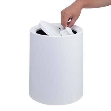 Відро для сміття Relaxdays з кришкою-качалкою, 13 літрів