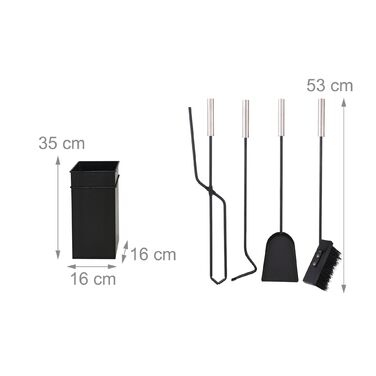 Набір для каміну Relaxdays (5 предметів)