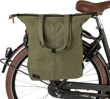 Для багажника, бічна сумка 17 л велосипед, 100 сумка для багажу Kanevas, водовідштовхувальна, світловідбиваюча, легка збірка зелена