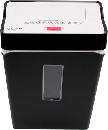 Шредер для документів Olympia PS 54 CC Profi Aktenvernichter – безпека P4, різений ніж, 8 аркушів, для офісу