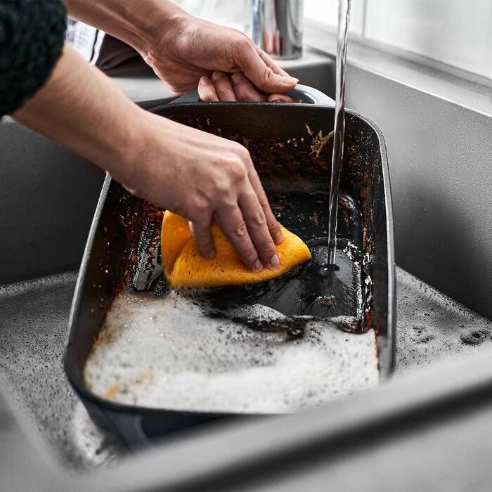 Форма для випічки Springlane з чавуну з кришкою 3л, емальована, для хліба, паштетів та запіканок, 33,5 x 13 см, м'ятного кольору